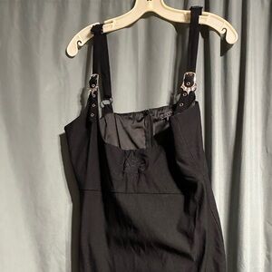 Katakomb Black high waisted pencil skirt with straps